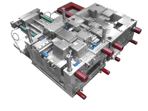 njection molding machines in a China molding factory producing parts for mass production